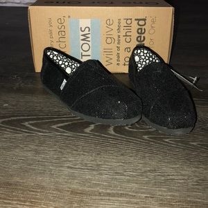 Black Sparkly Toms